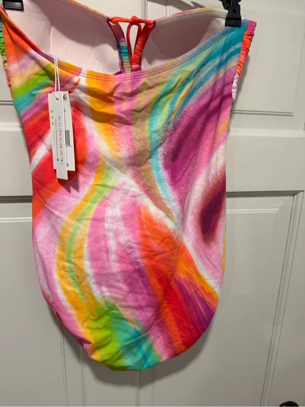 Bleu Rod Beattie Rainbow Tie-Dye Strapless One-Piece Swimsuit - Multicolor - Picture 4 of 8